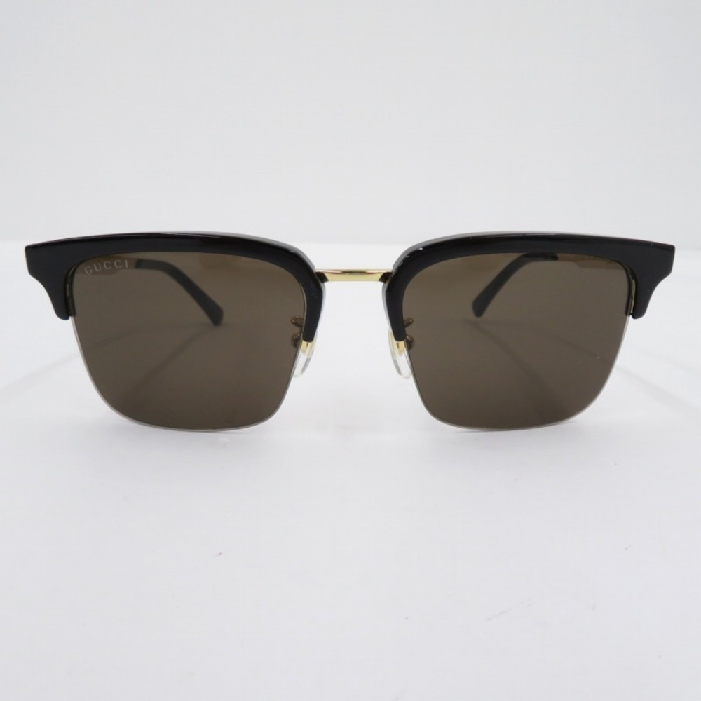 Gucci Rectangular Sunglasses Brown Black - image 2